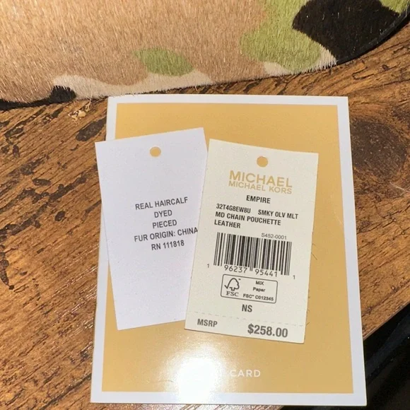 Michael Kors Camouflage Empire Medium Chain Pouchette - Picture 8 of 8